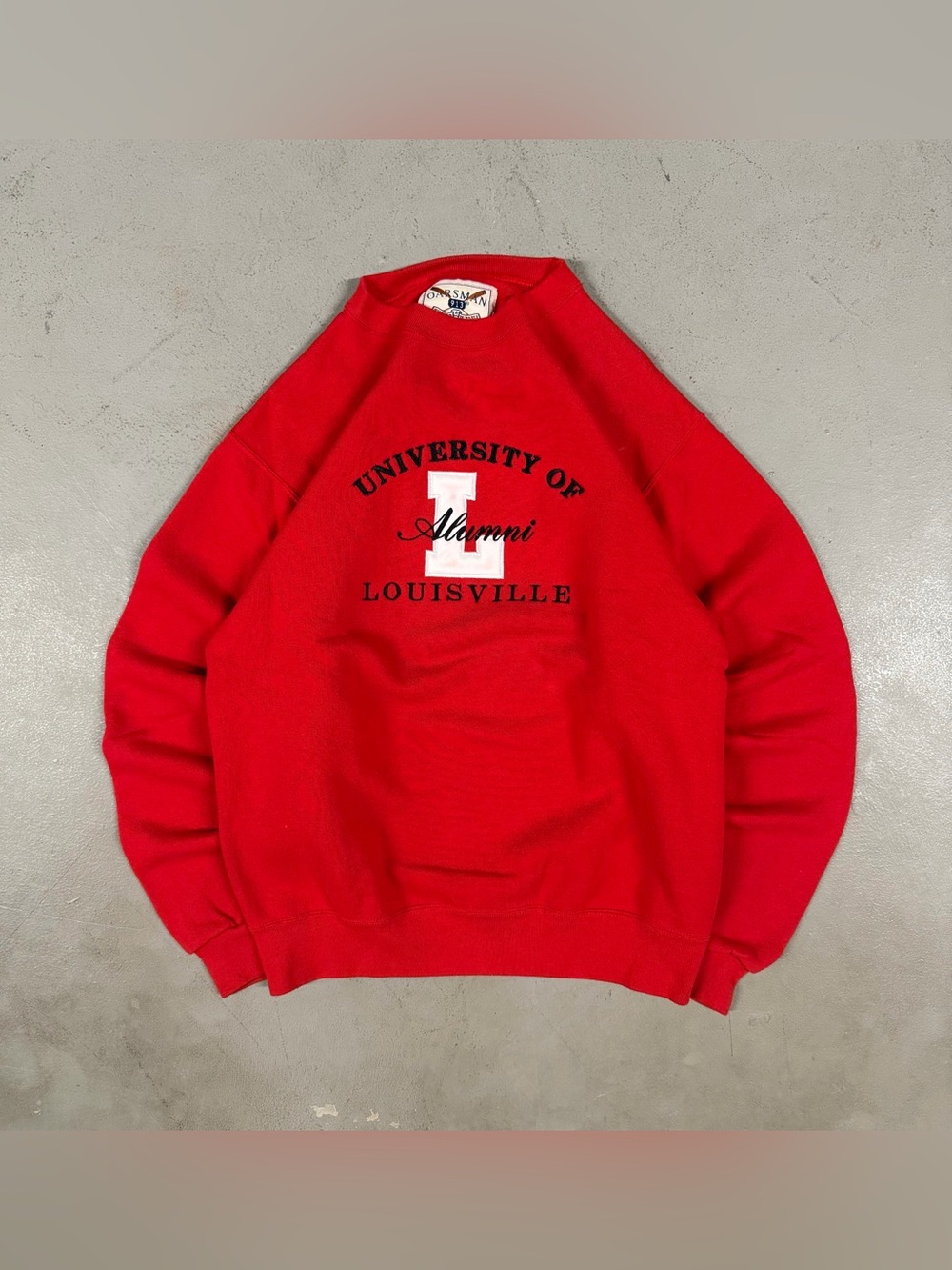 Vintage 90s Louisville Cardinals College Alumni Retro Crewneck Sweatshirt